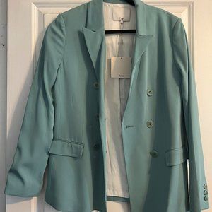 Tibi Double Breasted Jacket Cyanish color